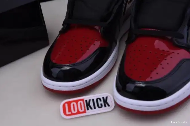 High 555088-063 Patent Bred Jordan 1 Air OG 0704